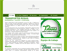 Tablet Screenshot of mudanzastransportesrosas.cl
